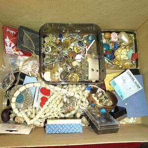 Assorted Jewelry Box with Beads and Bangles